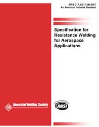 Picture of D17.2/D17.2M:2007 SPECIFICATION FOR RESISTANCE WELDING FOR AEROSPACE APPLICATIONS (HISTORICAL)