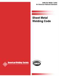 Picture of D9.1M/D9.1:2000 SHEET METAL WELDING CODE (HISTORICAL)