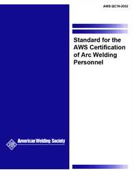 Picture of QC19:2002 STANDARD FOR THE AWS CERTIFICATION OF ROBOTIC ARC WELDING PERSONNEL