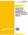 Picture of EG3.0:1996 GUIDE FOR THE TRAINING & QUALIFICATION OF WELDING PERSONNEL; LEVEL II-ADVANCED WELDER