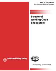Picture of D1.3/D1.3M:2008 (HISTORICAL) STRUCTURAL WELDING CODE-SHEET STEEL 