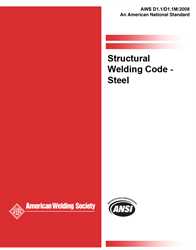 Picture of D1.1/D1.1M:2008 STRUCTURAL WELDING CODE - STEEL W/2009 ERRATA (HISTORICAL) 