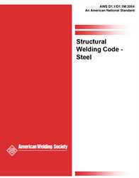 Picture of D1.1/D1.1M:2004 STRUCTURAL WELDING CODE -  STEEL (HISTORICAL)