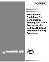 Picture of A5.01:1993 FILLER METAL PROCUREMENT GUIDELINES (HISTORICAL)