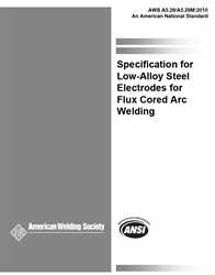 Picture of A5.29/A5.29M:2010 SPECIFICATION FOR LOW-ALLOY STEEL ELECTRODES FOR FLUX CORED ARC WELDING (HISTORICAL)