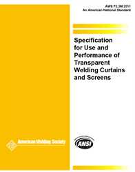 Picture of F2.3M:2011 SPECIFICATION FOR USE AND PERFORMANCE OF TRANSPARENT WELDING CURTAINS AND SCREENS (HISTORICAL)