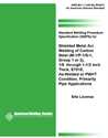 Picture of B2.1-1-208:1996(R2007) STANDARD WELDING PROCEDURE SPECIFICATION (SWPS) FOR SHIELDED METAL ARC WELDING OF CARBON STEEL, (M-1/P-1/S-1, GROUP 1 OR 2), 1/8 THROUGH 1-1/2 INCH THICK, E7018, AS-WELDED OR PWHT CONDITION (PRIMARILY PIPE APPLICATIONS) HISTORICAL