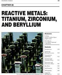 Picture of BHC30 - REACTIVE METALS: TITANIUM, ZIRCONIUM, AND BERYLIUM 