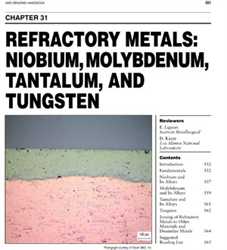 Picture of BHC31 - REFRACTORY METALS: NIOBIUM, MOLYBDENUM, TANTALUM, AND TUNGSTEN 