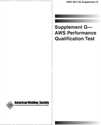 Picture of QC7:1993 SUPPLEMENT G, AWS PERFORMANCE QUALIFICATION TEST 