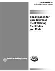Picture of A5.9/A5.9M:2012 SPECIFICATION FOR BARE STAINLESS STEEL WELDING ELECTRODES AND RODS (HISTORICAL)