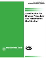 Picture of B2.2/B2.2M:2010 SPECIFICATION FOR BRAZING PROCEDURE AND PERFORMANCE QUALIFICATION (HISTORICAL)