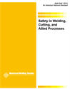 Picture of Z49.1:2012 SAFETY IN WELDING AND CUTTING AND ALLIED PROCESSES (HISTORICAL)
