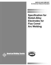 Picture of A5.34/A5.34M:2013 SPECIFICATION FOR NICKEL - ALLOY ELECTRODES FOR FLUX CORED ARC WELDING (HISTORICAL)