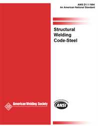 Picture of D1.1:1994 STRUCTURAL WELDING CODE - STEEL (HISTORICAL)