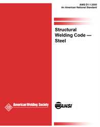 Picture of D1.1:2000 STRUCTURAL WELDING CODE - STEEL (HISTORICAL)