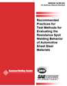 Picture of D8.9:2002 RECOMMENDED PRACTICES FOR TEST METHODS FOR EVALUATING THE RESISTANCE SPOT WELDING BEHAVIOR OF AUTOMOTIVE SHEET STEEL MATERIALS (HISTORICAL)