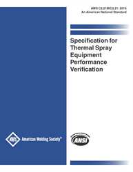 Picture of C2.21M/C2.21:2015 SPECIFICATION FOR THERMAL SPRAY EQUIPMENT ACCEPTANCE INSPECTION (HISTORICAL)