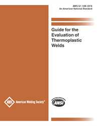 Picture of G1.10M:2016 GUIDE FOR THE EVALUATION OF HOT GAS, HOT GAS EXTRUSION, AND HEATEDTOOL BUTT THERMOPLASTIC WELDS