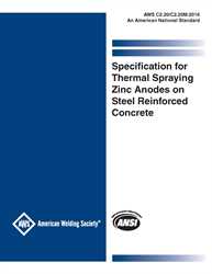 Picture of C2.20/C2.20M:2016 SPECIFICATION FOR THERMAL SPRAYING ZINC ANODES ON STEEL REINFORCED CONCRETE (HISTORICAL)