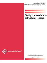 Picture of D1.1/D1.1M:2015 CODIGO DE SOLDADURA ESTRUCTURAL - ACERO (SPANISH)