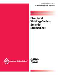 Picture of D1.8/D1.8M:2016 STRUCTURAL WELDING CODE-SEISMIC SUPPLEMENT (HISTORICAL)