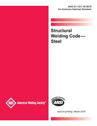 Picture of D1.1/D1.1M:2015 (2ND PRINTING) STRUCTURAL WELDING CODE-STEEL