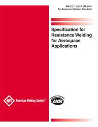 Picture of AWS D17.2/D17.2M-2019  SPECIFICATION FOR RESISTANCE WELDING FOR AEROSPACE APPLICATIONS