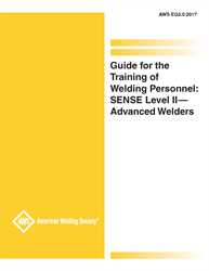 Picture of EG3.0:2017 SUPPLEMENT SENSE LEVEL 2 - ADVANCED WELDER TRAINING PERFORMANCE TESTING PROCEDURES