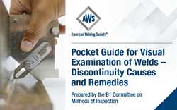 Picture of APG-DISC- POCKET GUIDE FOR VISUAL EXAMINATION OF WELDS – DISCONTINUITY CAUSES AND REMEDIES 
