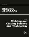 Picture of WHB-1.10 WELDING HANDBOOK VOLUME 1 - WELDING AND CUTTING SCIENCE AND TECHNOLOGY (AWS WHB-10.1) 