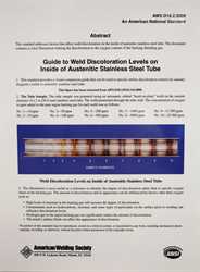 Picture of D18.2:2020 GUIDE TO WELD DISCOLORATION LEVELS ON INSIDE OF AUSTENITIC STAINLESS STEEL TUBE (SMALL)