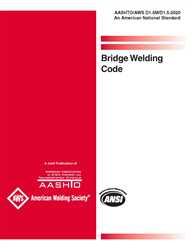 Picture of AASHTO/AWS D1.5M/D1.5:2020 BRIDGE WELDING CODE
