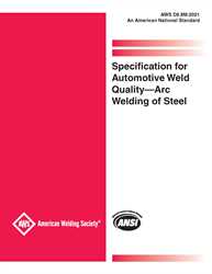 Picture of D8.8M:2021 SPECIFICATION FOR AUTOMOTIVE WELD QUALITY ARC-WELDING OF STEEL