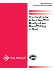 Picture of D8.10M:2021 SPECIFICATION FOR AUTOMOTIVE WELD QUALITY-LASER BEAM WELDING OF STEEL