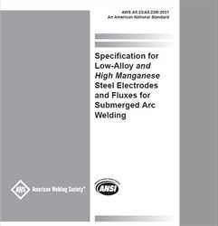 Picture of A5.23/A5.23M:2021 -  SPECIFICATION FOR LOW-ALLOY AND HIGH MANGANESE STEEL ELECTRODES AND FLUXES FOR SUBMERGED ARC WELDING (HISTORICAL)