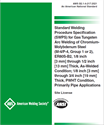 Picture of AWS B2.1-4-217:2021 - Standard Welding Procedure Specification (SWPS) for Gas Tungsten Arc Welding of Chromium- Molybdenum Steel (M-4/P-4, Group 1 or 2), ER80S-82, 1/8 inch [3 mm] through 1/2 inch [13 mm] Thick, As-Welded Condition; 1/8 inch [3 mm] through 3/4 inch [19 mm] Thick