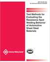 Picture of D8.9M:2022 - TEST METHODS FOR EVALUATING THE RESISTANCE SPOT WELDING BEHAVIOR OF AUTOMOTIVE SHEET STEEL MATERIALS