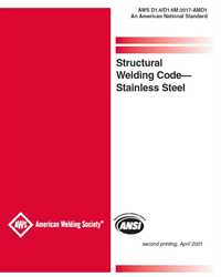 Picture of D1.6/D1.6M:2017 AMD1 STRUCTURAL WELDING CODE-STAINLESS STEEL