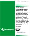 Picture of B2.1-1-235:2020-AMD1-STANDARD WELDING PROCEDURE SPECIFICATION (SWPS) FOR 98% ARGON PLUS 2% OXYGEN SHIELDED GAS METAL ARC WELDING (SPRAY TRANSFER MODE) OF CARBON STEEL , IN THE AS-WELDED OR PWHT CONDITION, PRIMARILY PIPE APPLICATIONS (2ND PRINTING)