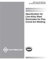 Picture of A5.29/A5.29M:2022-SPECIFICATION FOR LOW-ALLOY STEEL ELECTRODES FOR FLUX CORED ARC WELDING
