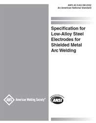 Picture of A5.5/A5.5M:2022 SPECIFICATION FOR LOW-ALLOY STEEL ELECTRODES FOR SHIELDED METAL ARC WELDING