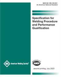 Picture of B2.1/B2.1M:2021-2ND PRINTING-SPECIFICATION FOR WELDING PROCEDURE AND PERFORMANCE QUALIFICATION