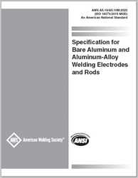 Picture of A5.10/A5.10M:2023 (ISO 18273:2015 MOD) SPECIFICATION FOR BARE ALUMINUM AND ALUMINUM ALLOY WELDING ELECTRODES AND RODS