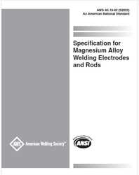 Picture of A5.19:1992(S2023) - SPECIFICATION FOR MAGNESIUM ALLOY WELDING ELECTRODES AND RODS