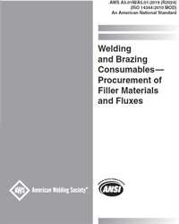 Picture of A5.01M/A5.01:2019 (R2024)-WELDING AND BRAZING CONSUMABLES-PROCUREMENT OF FILLER METALS AND FLUXES