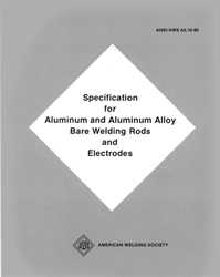 Picture of A5.10:1980 SPECIFICATION FOR ALUMINUM AND ALUMINUM ALLOY BARE WELDING RODS AND ELECTRODES (HISTORICAL)