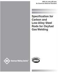 Picture of A5.2/A5.2M:2025 SPECIFICATION FOR CARBON AND LOW-ALLOY STEEL RODS FOR OXYFUEL GAS WELDING