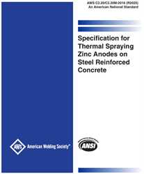 Picture of C2.20/C2.20M:2016 (R2025) SPECIFICATION FOR THERMAL SPRAYING ZINC ANODES ON STEEL REINFORCED CONCRETE