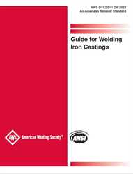 Picture of D11.2/D11.2M:2025 - GUIDE FOR WELDING IRON CASTINGS